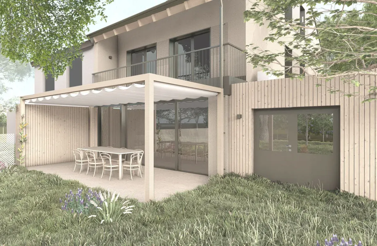 Haus E, Terrasse